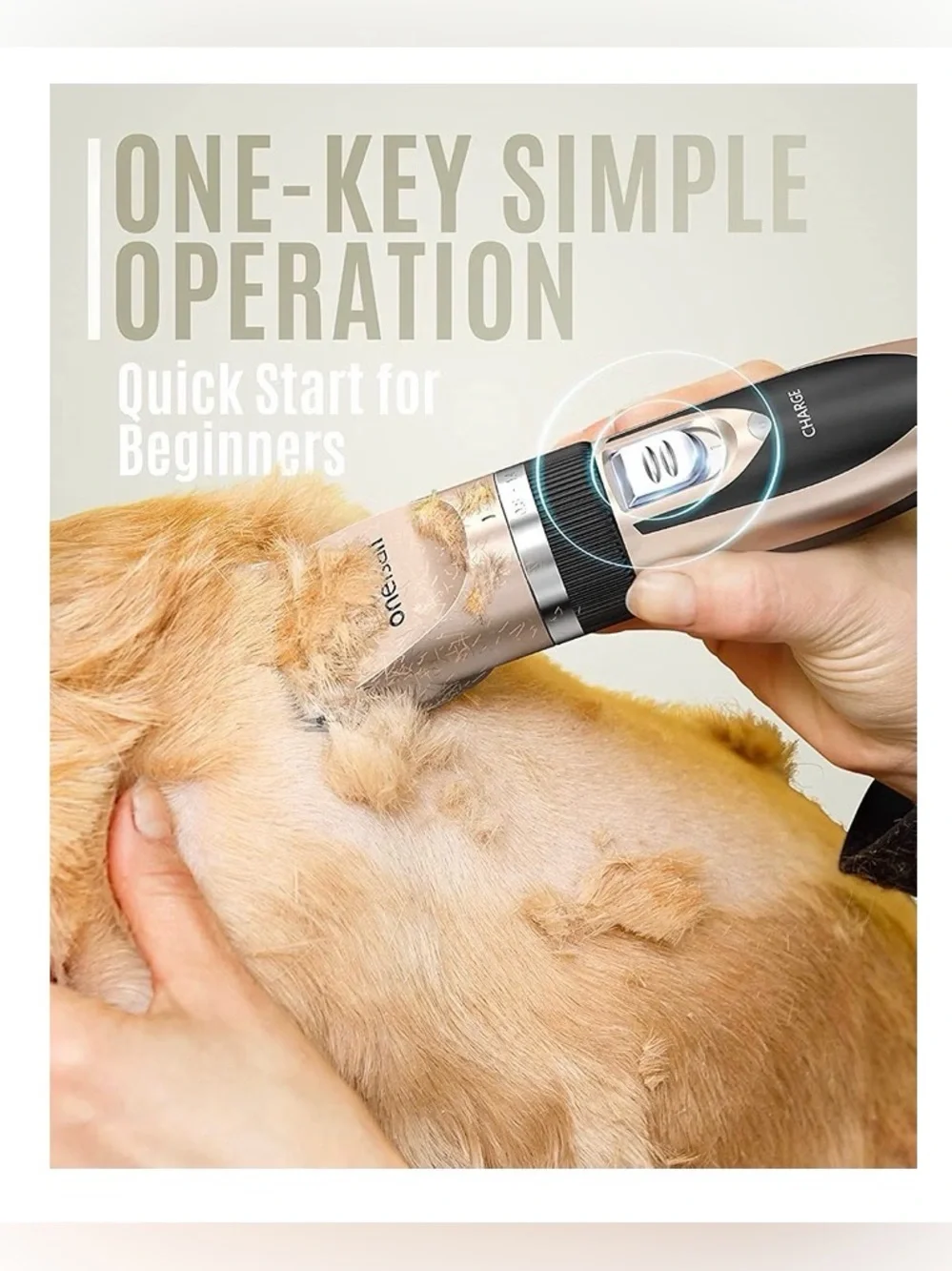 Oneisall Dog Clippers Low Noise, Dog Grooming Kit